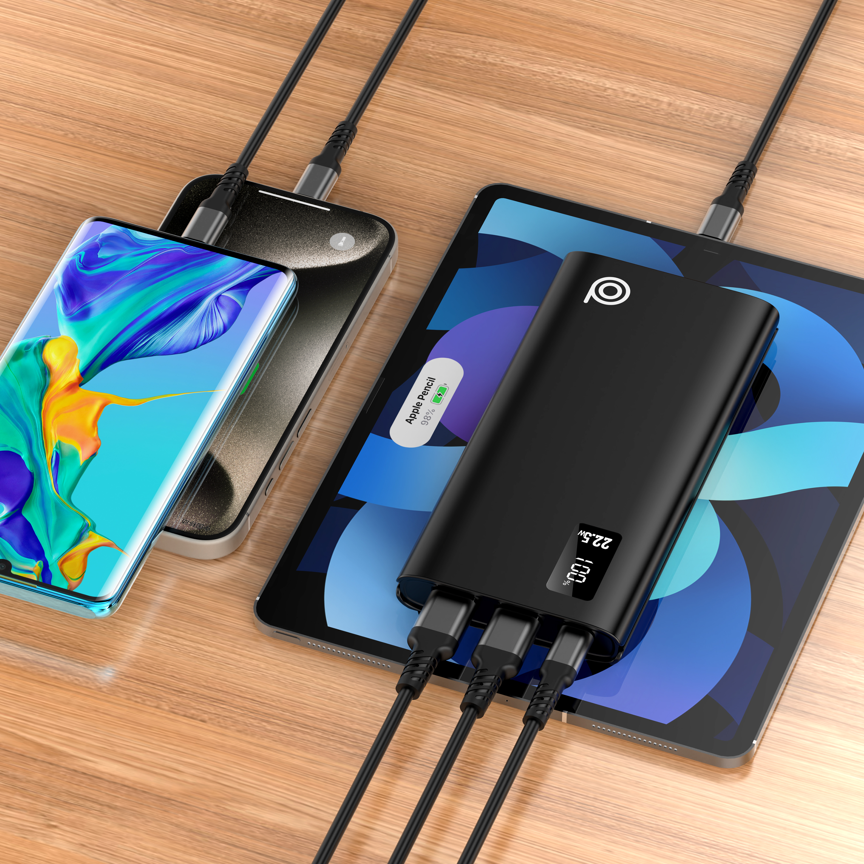 X1 10,000mAh Fast Charging 12W Power Bank - Dual USB-A & USB-C Ports | Slim & Lightweight Design - digifon 