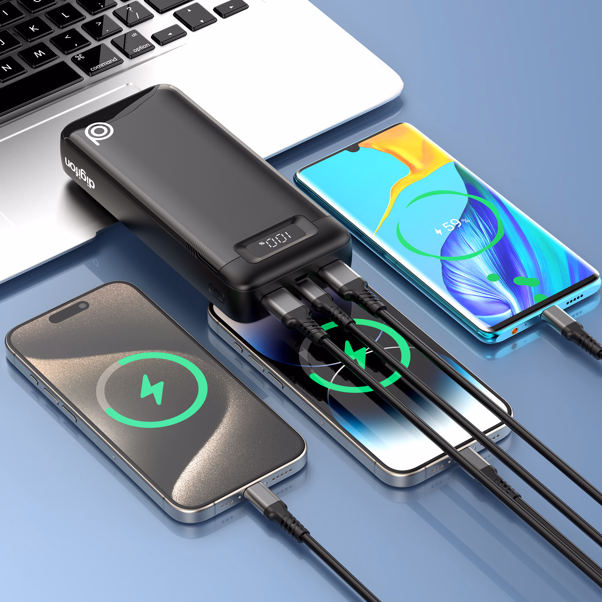 Gorilla WX2 20,000mAh Super-fast Charging 22.5W Wired Power Bank - digifon