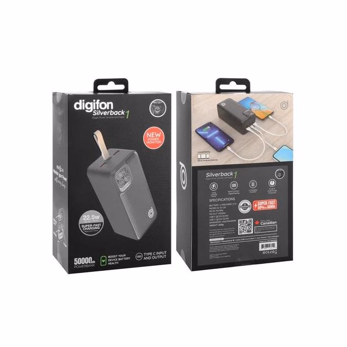 Silverback1 50,000mAh Super-fast Charging 22.5W Power Bank - digifon