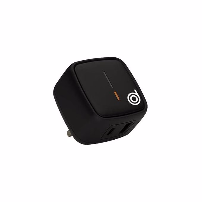 Cheetah2 20W USB-A & Type-C Fast Wall Charger Black - Digifon