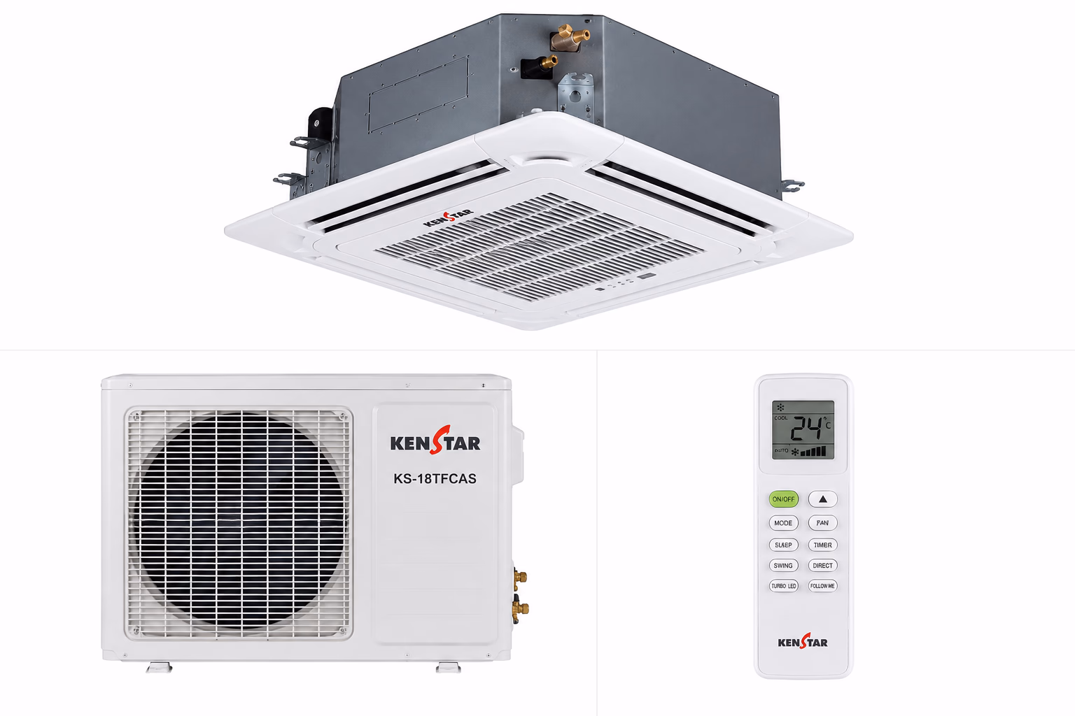 Kenstar 2.5HP Ceiling Cassette AC